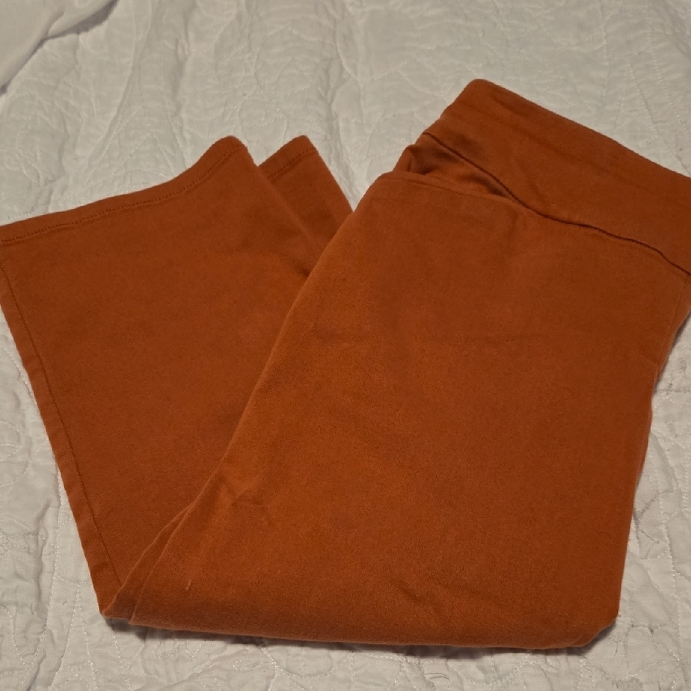 croft & barrow burnt orange capri leggings - Picture 5 of 12